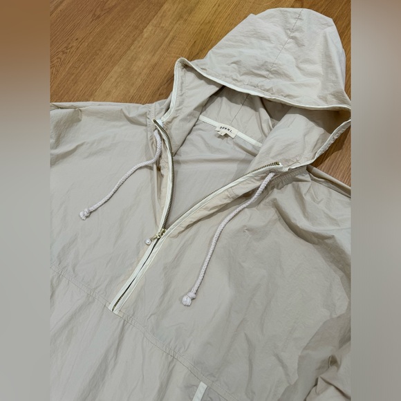 Donni quarter zip windbreaker jacket size large in beige - Picture 6 of 10